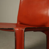 Set of four Cab 412 dining chairs by Mario Bellini for Cassina, 1977