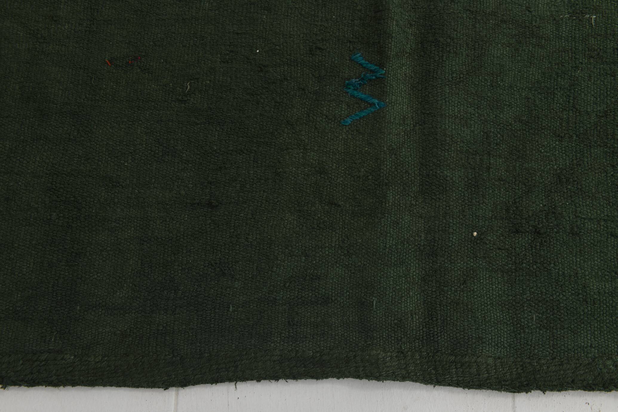 Tapis Kilim vintage vert 4x6, 132x199 cm