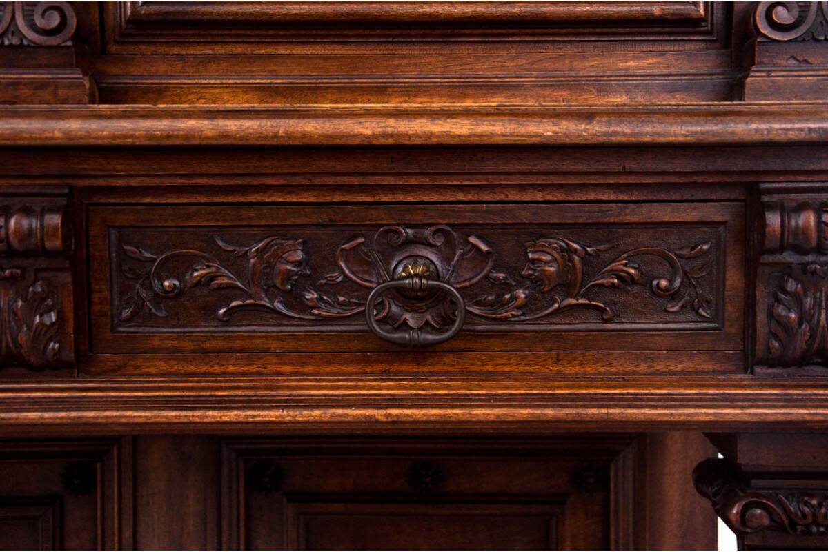 Figural Renaissance cabinet, France, around 1870.
