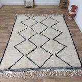 Handmade Moroccan Berber rug 220 x 190 cm