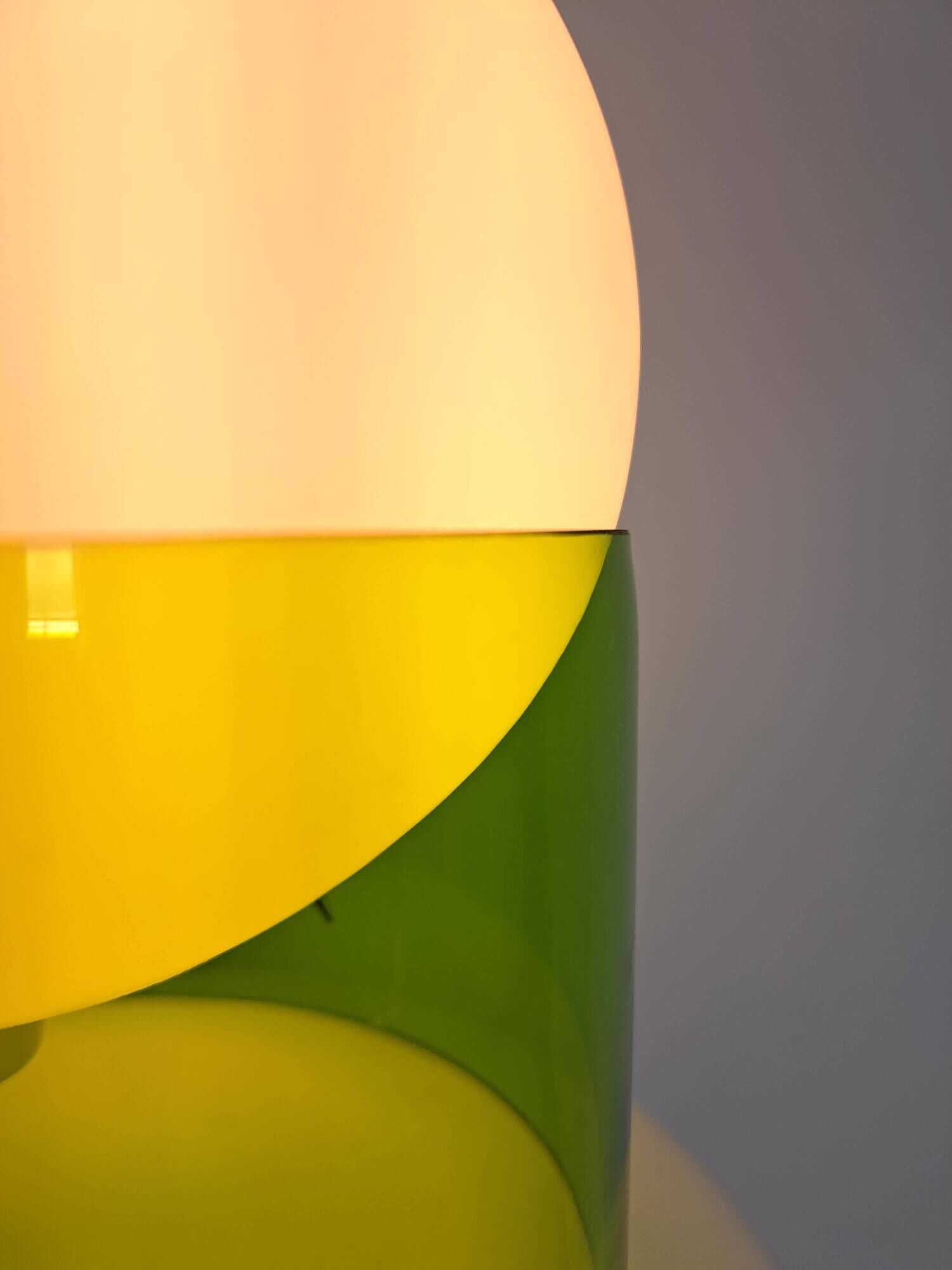 UFO glass globe lamp from Ikea vintage space age dlg by Joe Colombo