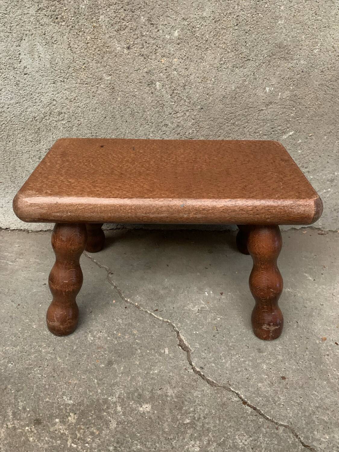 Antique rectangular milking stool