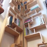 Two screens, partition walls, Volak shelves in bent wood