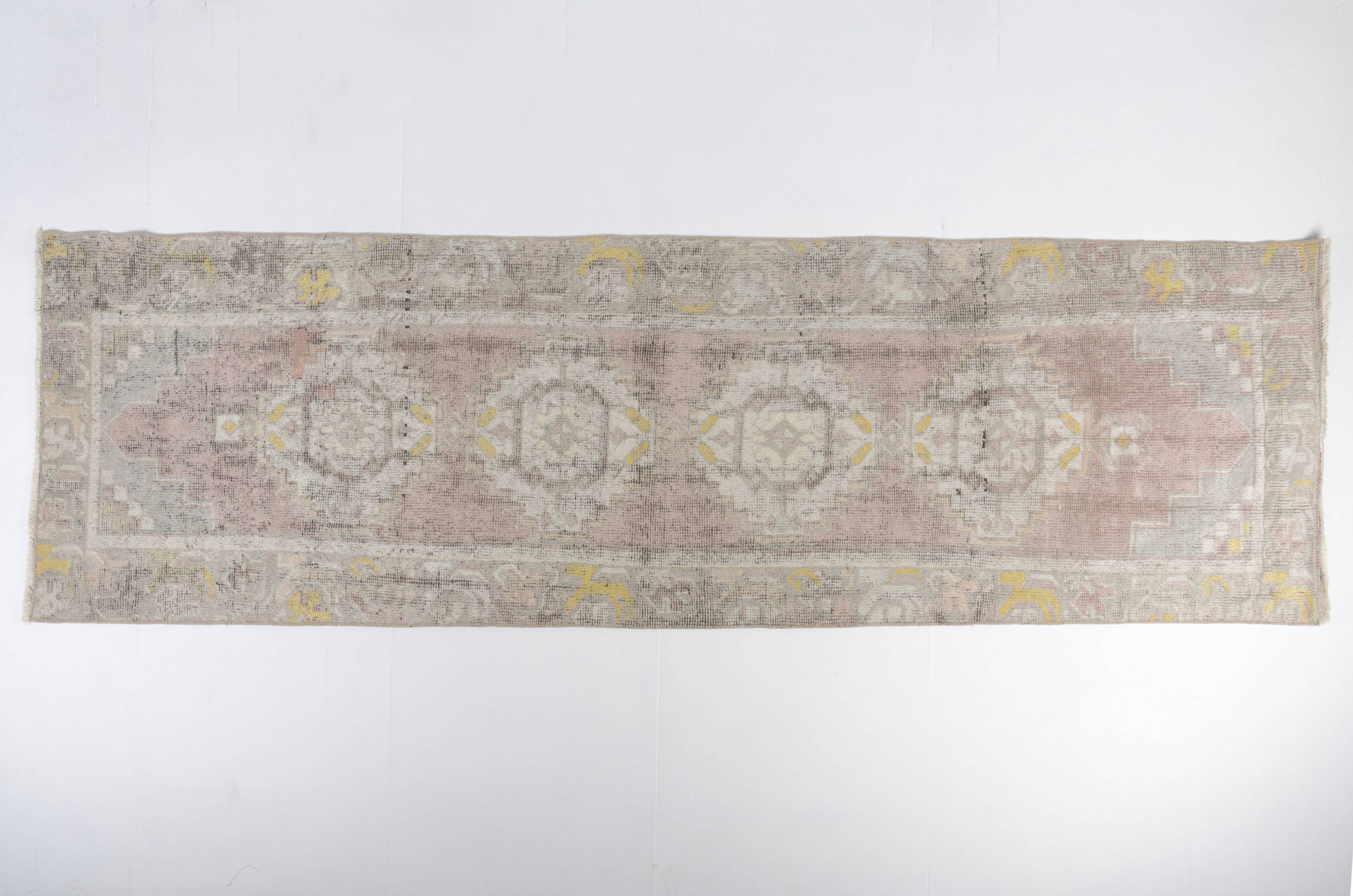 Vintage Tribal Oushak Runner
