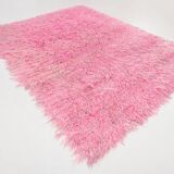 8x11 dusty pink anatolian vintage rug,243x334cm