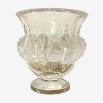 Lalique Dampierre model vase, circa 1950