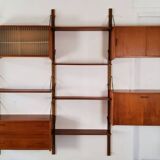 Modular Scandinavian wall shelf – Danish design from the 1970s
