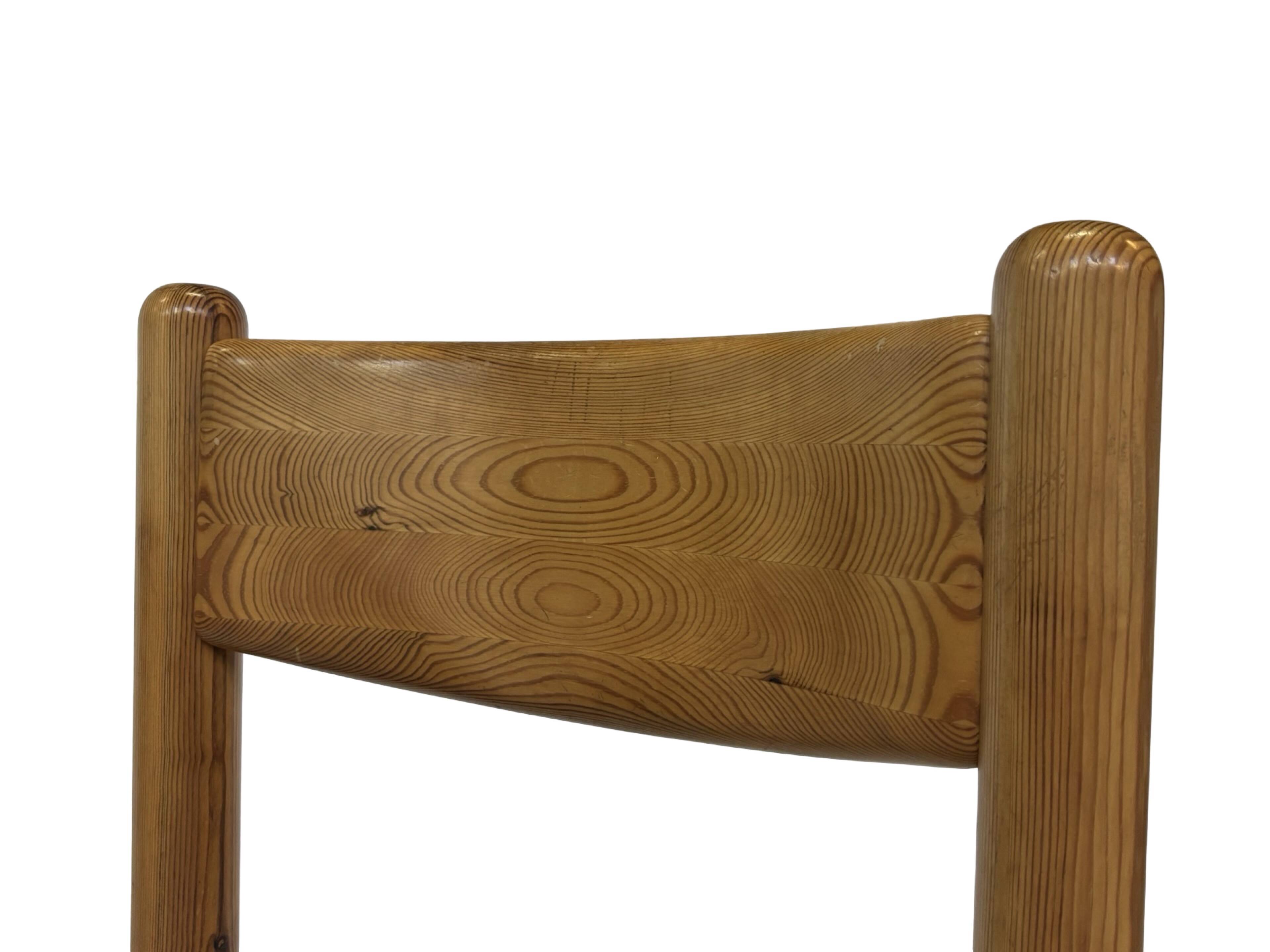 Vintage set of four Pinewood dining chairs Denmark