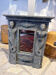 Antique mirror in sculpted slate with caryatids – 19th century