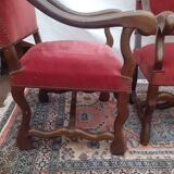 Pair of Louis III style armchairs