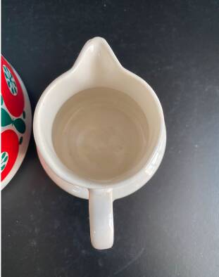 Vintage Melitta Germany Coffee Pot and Creamer - 70s Retro Pattern