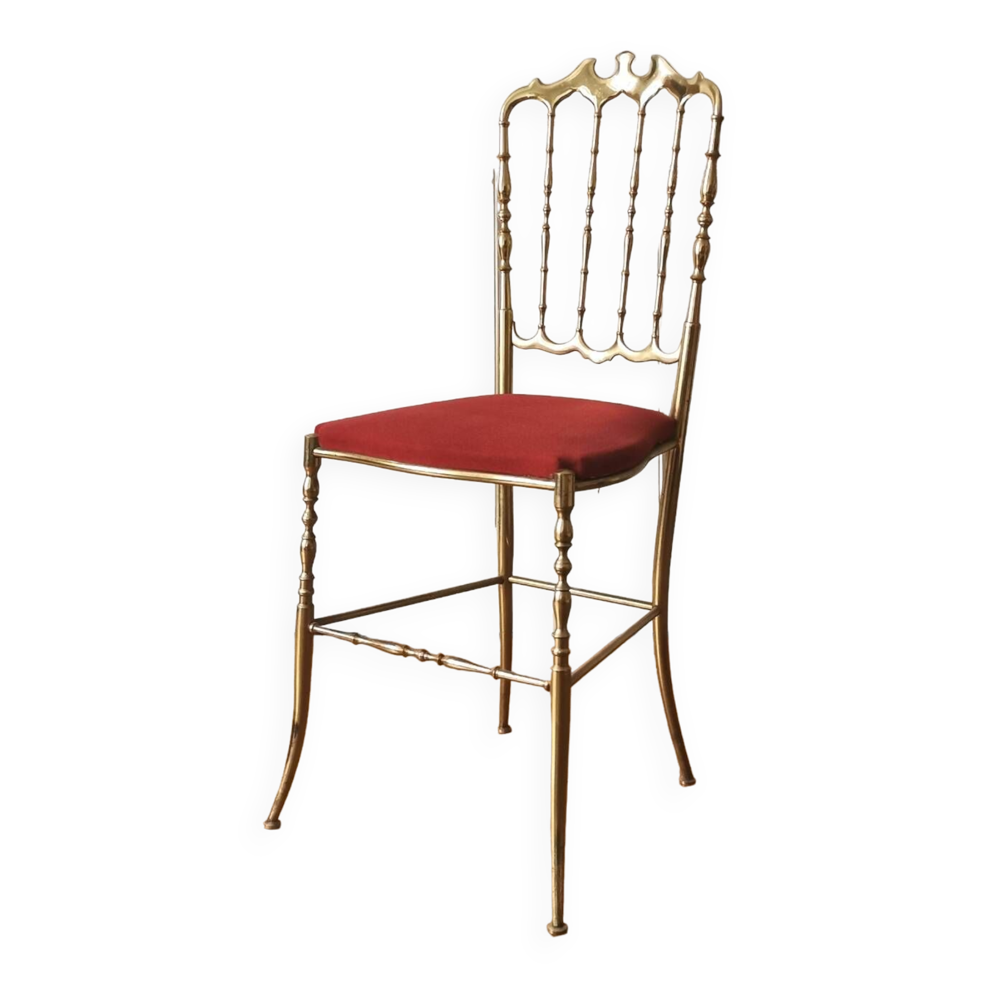 Chiavari chair in golden brass, 1950s