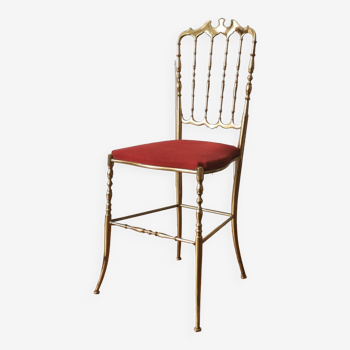 Chaise Chiavari laiton doré, 1950