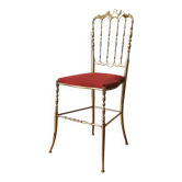 Chaise Chiavari laiton doré, 1950