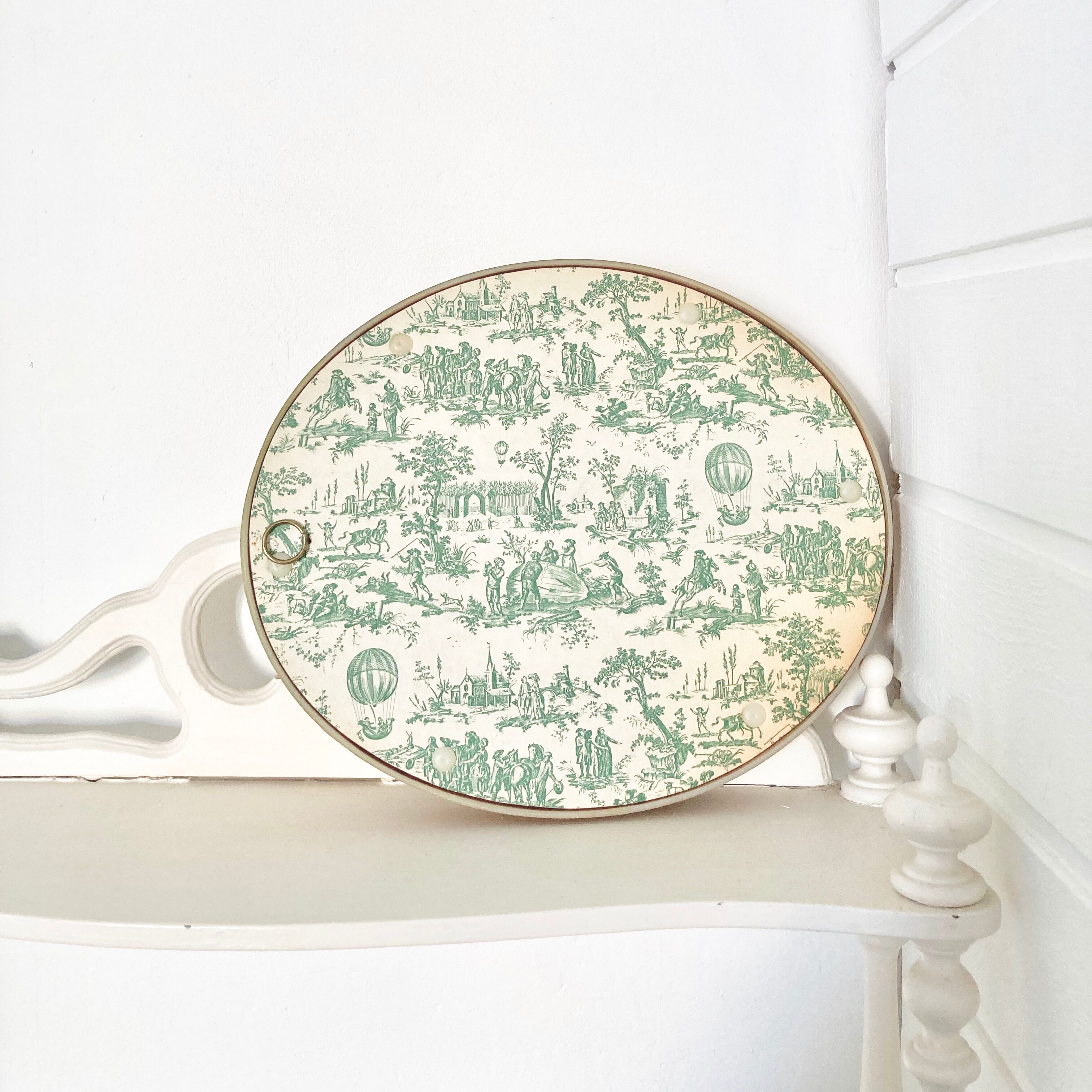 Curved glass frame dried flowers