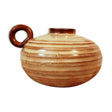 Round stoneware vase