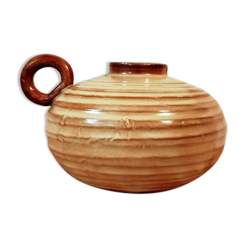 Vase boule en grès