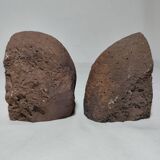 Paire de serre-livres en agate. Espagne, années 1970