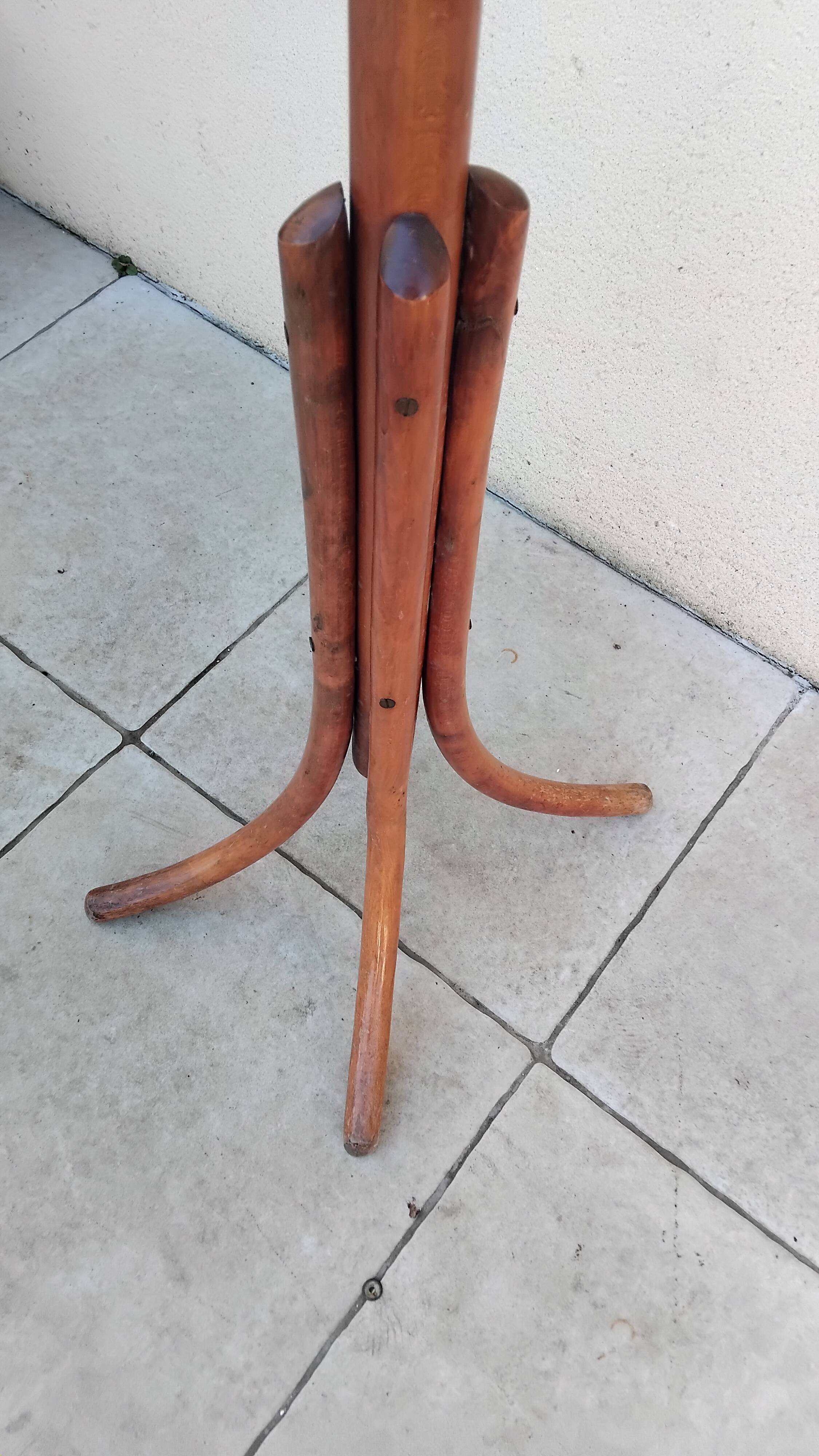 Antique Thonet style parrot coat rack