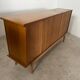 Ancien bahut enfilade en chêne clair pied compas design des années 50 vintage