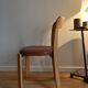 Chaise Bruno Rey en bois et cuir