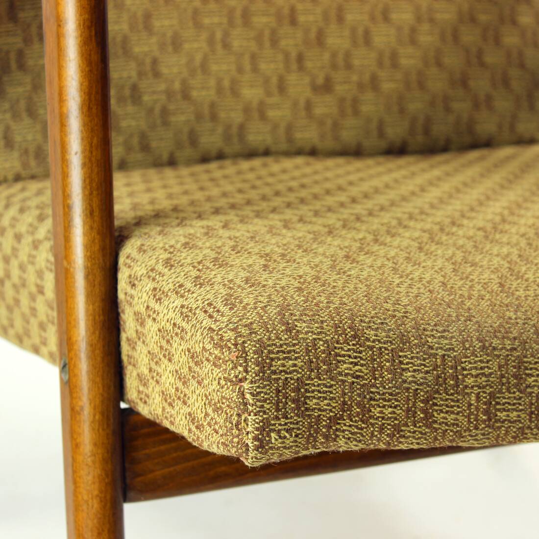 Midcentury Easy Chair In Oak, Czechoslovakia 1960s