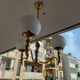 60'S vintage brass chandelier, Cherubin