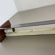 cubic Large 38cm Teak and Metal adjustable wall light element, Germany 1950s