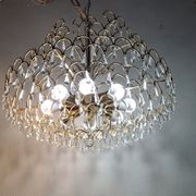 Lustre en cristal italien vintage 8 lumières