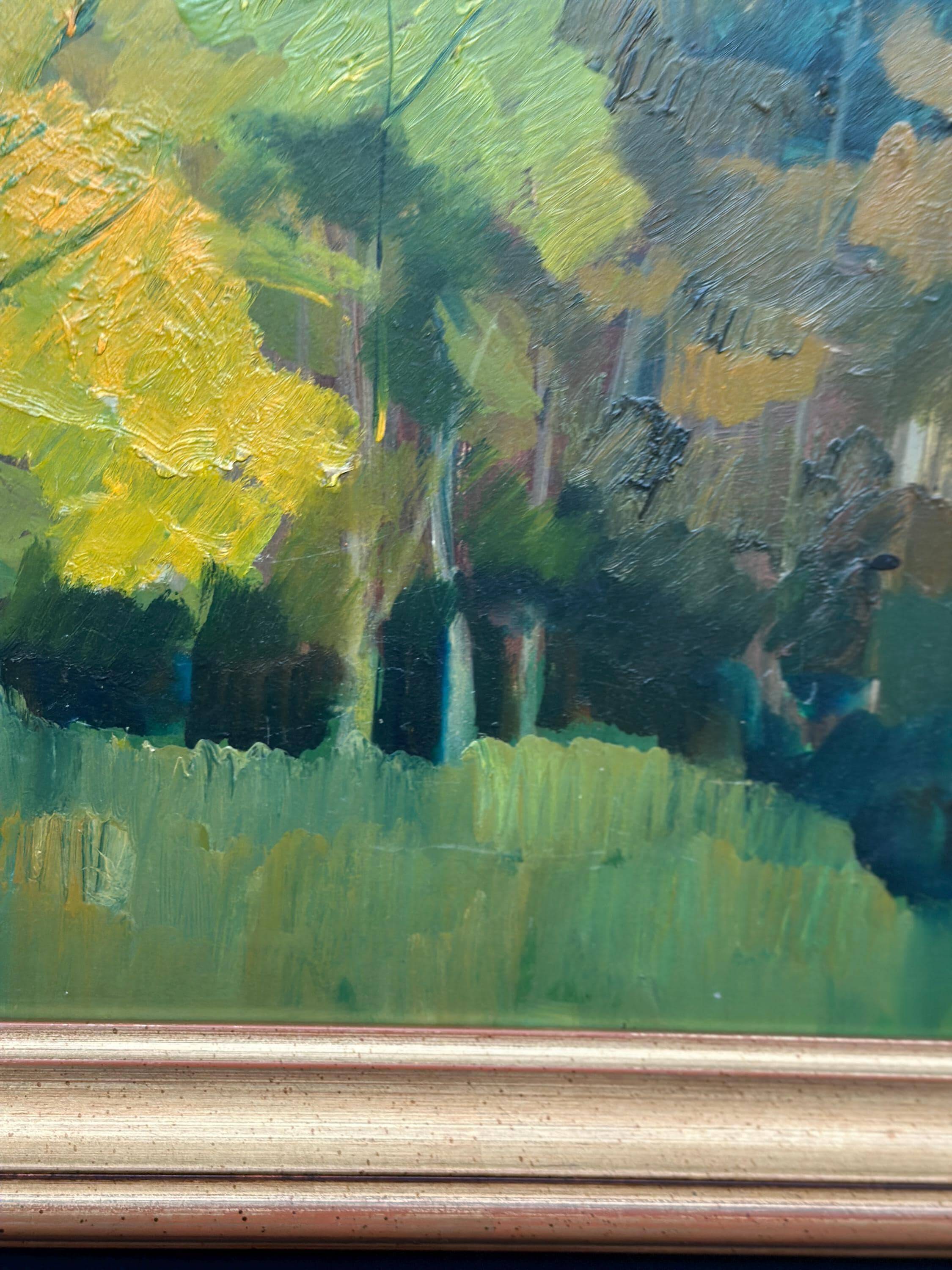 Swedish Oil on Panel – “Höst” by Ann‑Marie Ekbom Wikström