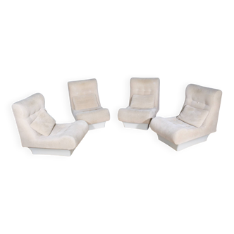 German Sofalette Modular Sofa Set by Otto Zapf for Vitsœ, 1960s, Set of 4