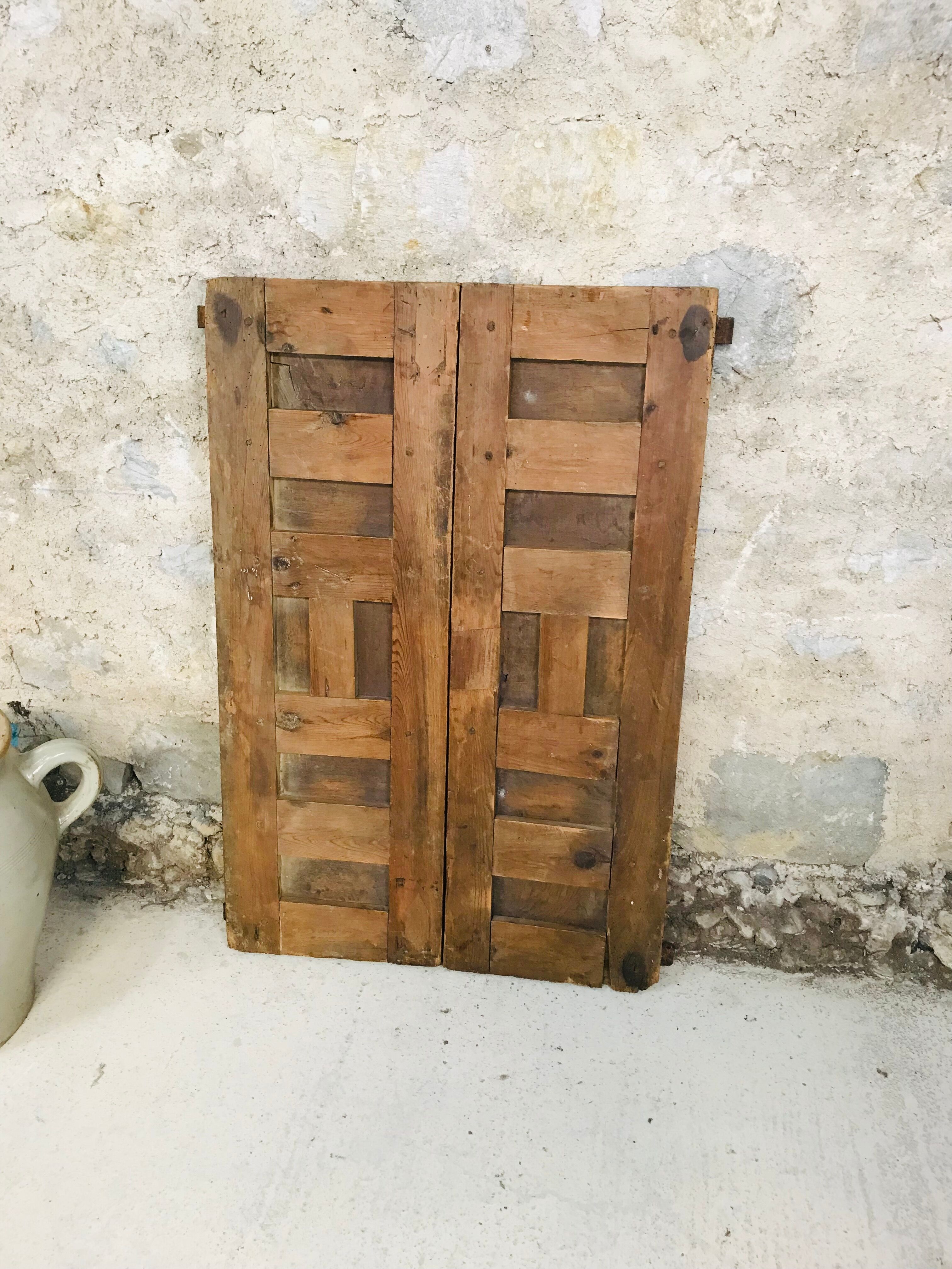 Closet doors swing shutters claustra 18th century