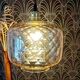 Vintage amber pendant lamp