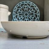 Fruit drainer in glazed stoneware