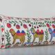 Vintage embroidered cushion cover 46x94 cm