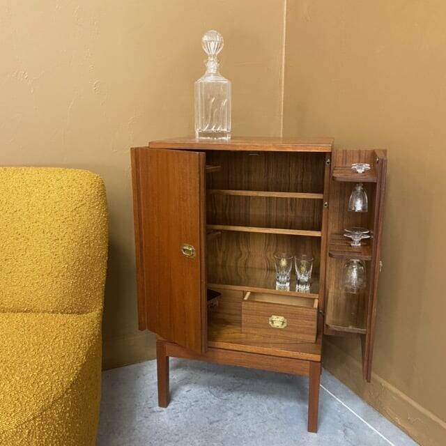 Mini bar, old vintage pipe cabinet