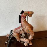 Wooden puppet horse