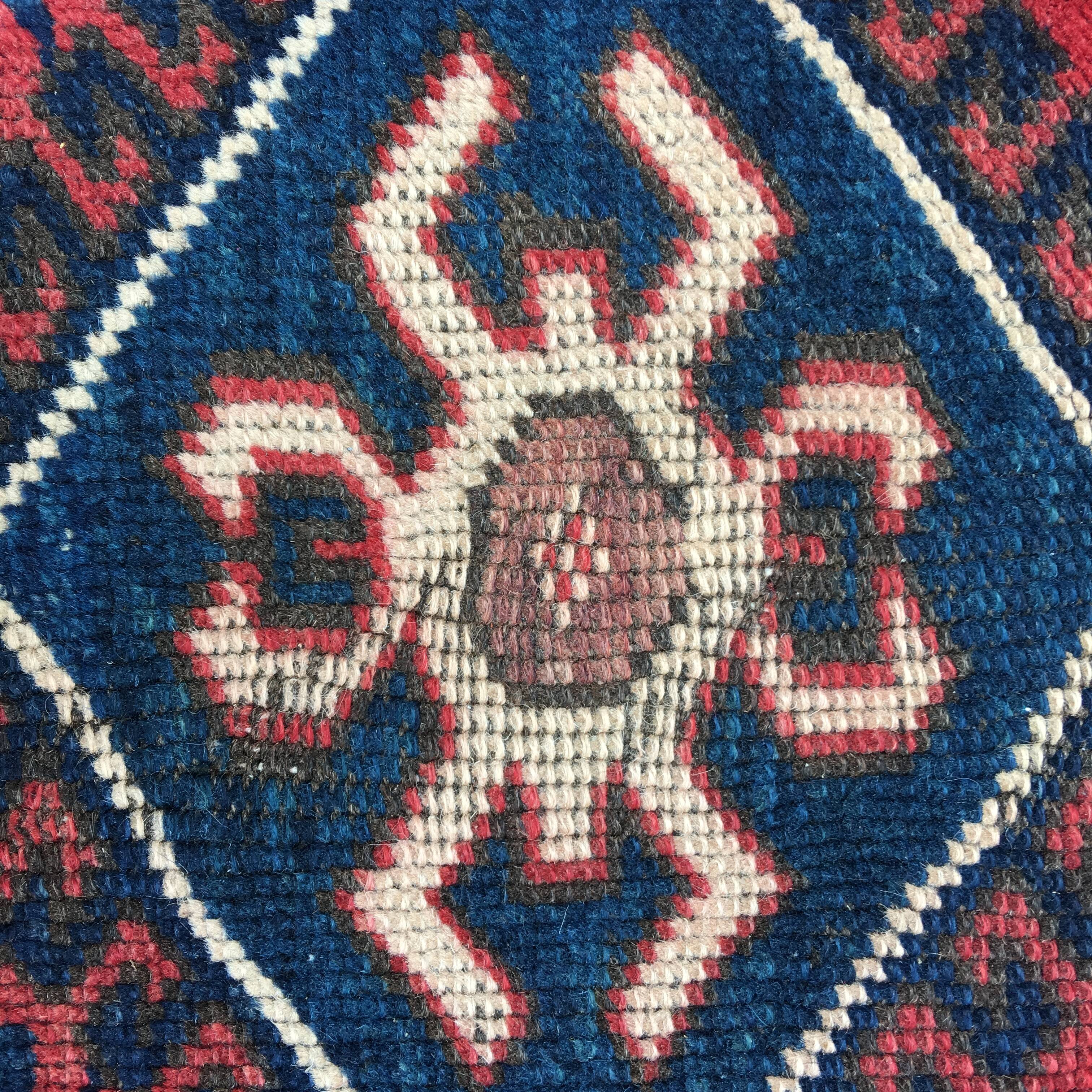 Ancien tapis turc oushac, 204x120cm