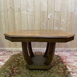 Art Deco dining table in solid oak