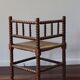 Antique turned wood corner chair