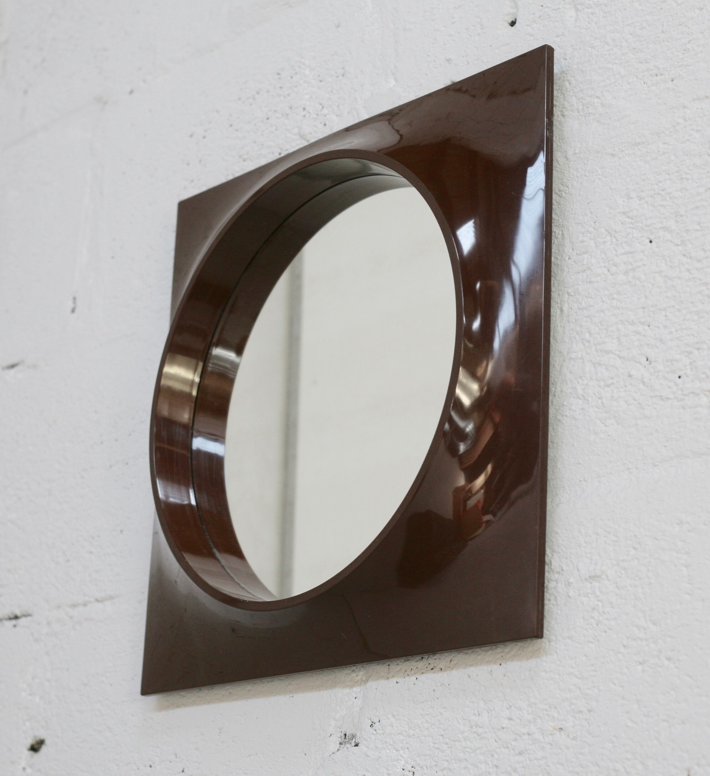Mirror "space age" plastic, France, circa 1970