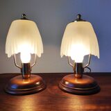 Pair of vintage Italian art deco style lamps