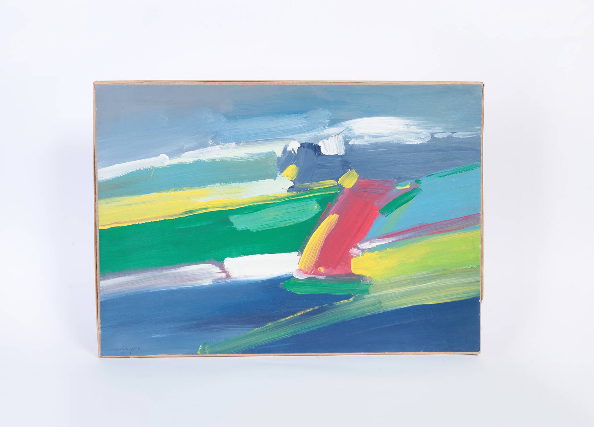 Gérard Remigereau (1948-2017) oil on paper and canvas