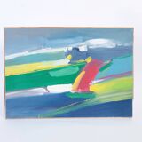 Gérard Remigereau (1948-2017) oil on paper and canvas