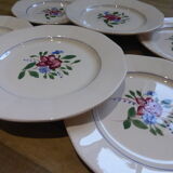 6 flat plates Digoin Sarreguemines