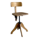 Vintage workshop office chair wood - Albert Stoll Federdreh – 1950s