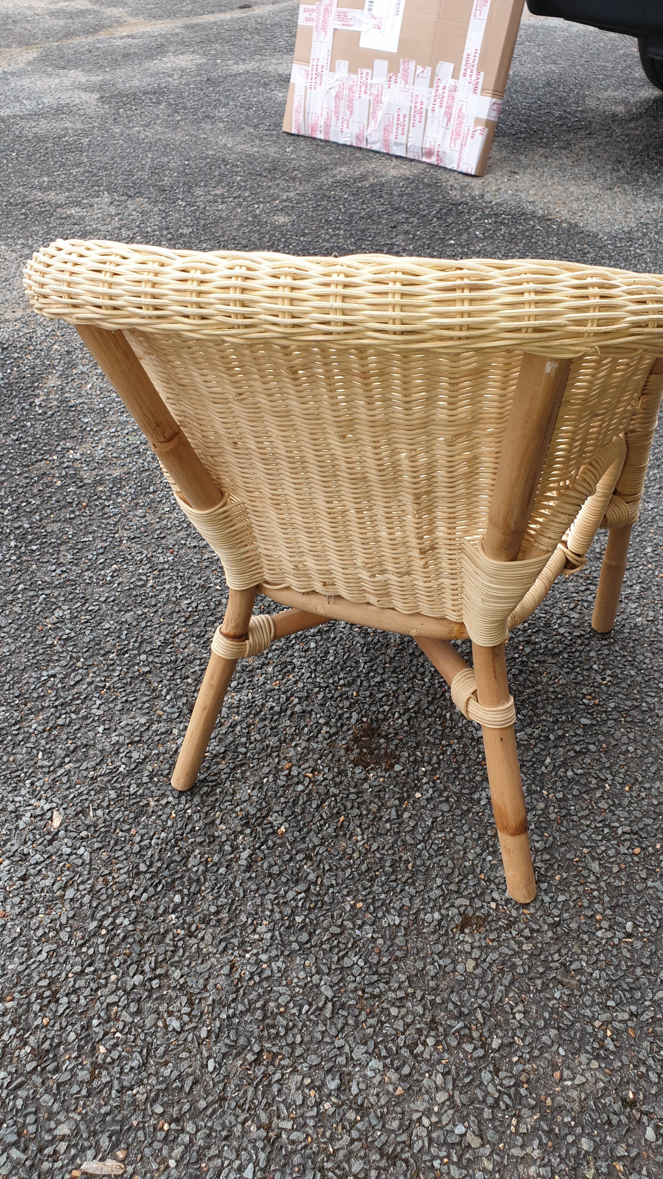 Chaise  osier  enfant