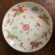 Assiette, porcelaine famille rose, Chine, XIXème