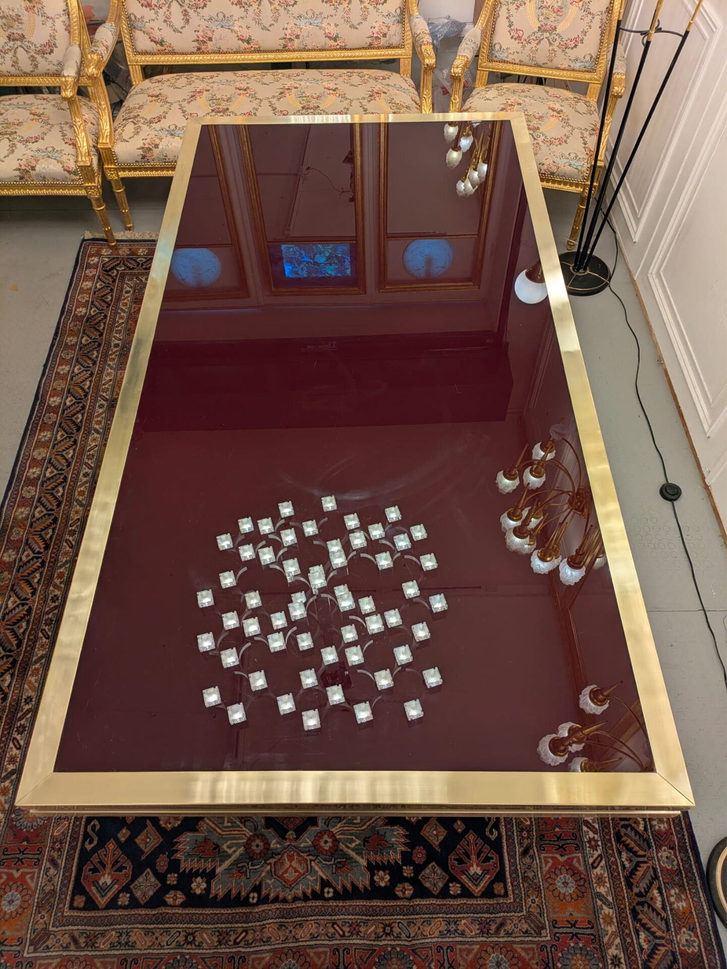 Table de salle à manger/d'entrée Sinopoli années 1970