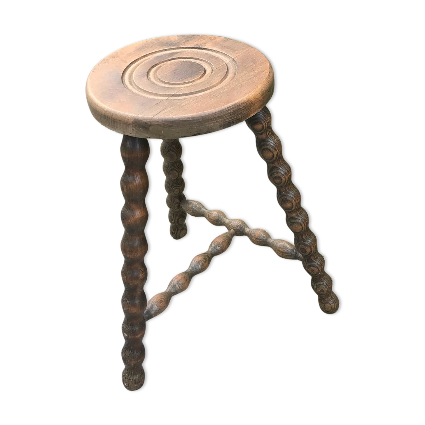 Vintage tripod stool